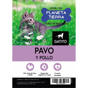 PLANETA TIERRA GATITO KITTEN PAVO Y POLLO